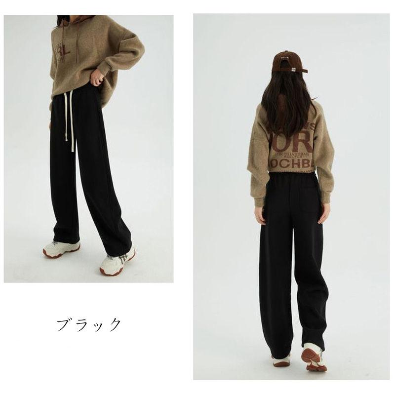 スウェットパンツ レディース 裏起毛 カーブパンツ スウェット