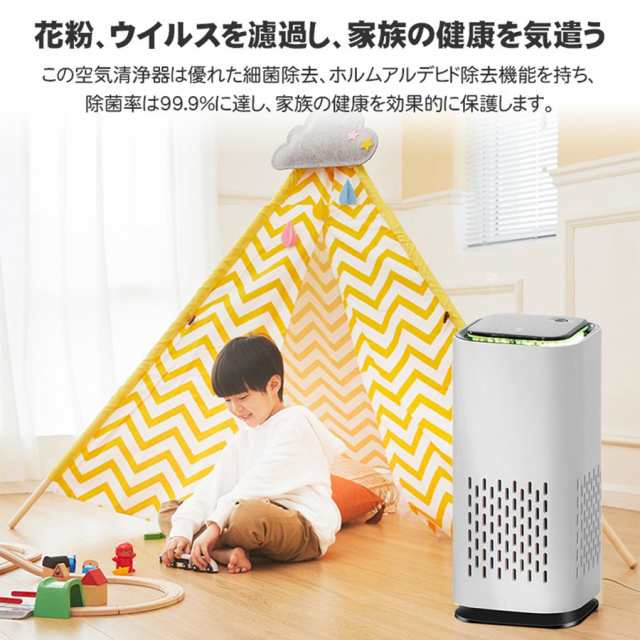 空気清浄機 空気清浄器 コンパクト マイナスイオン発生 イオン 消臭 除
