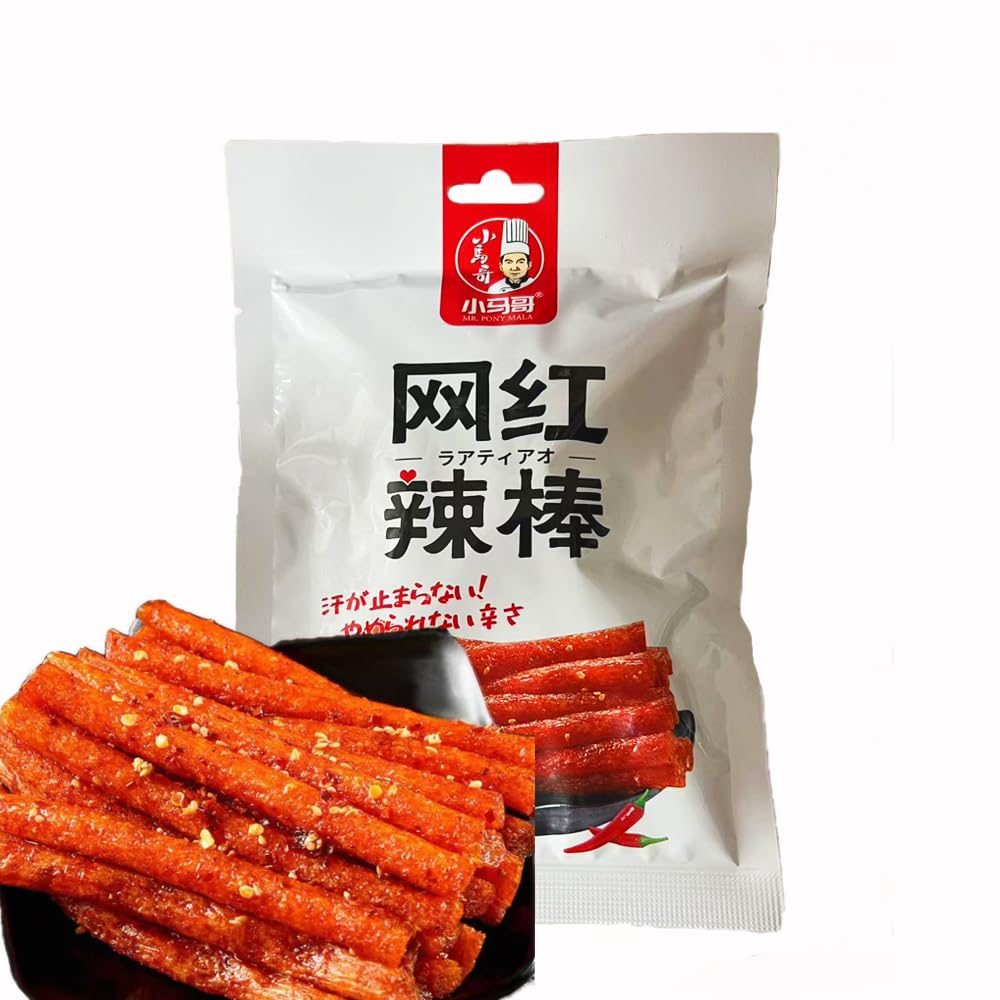 SNS話題商品 70g 学偉小馬哥 ラーティアオ 辛口おやつ 網紅辣棒 網紅