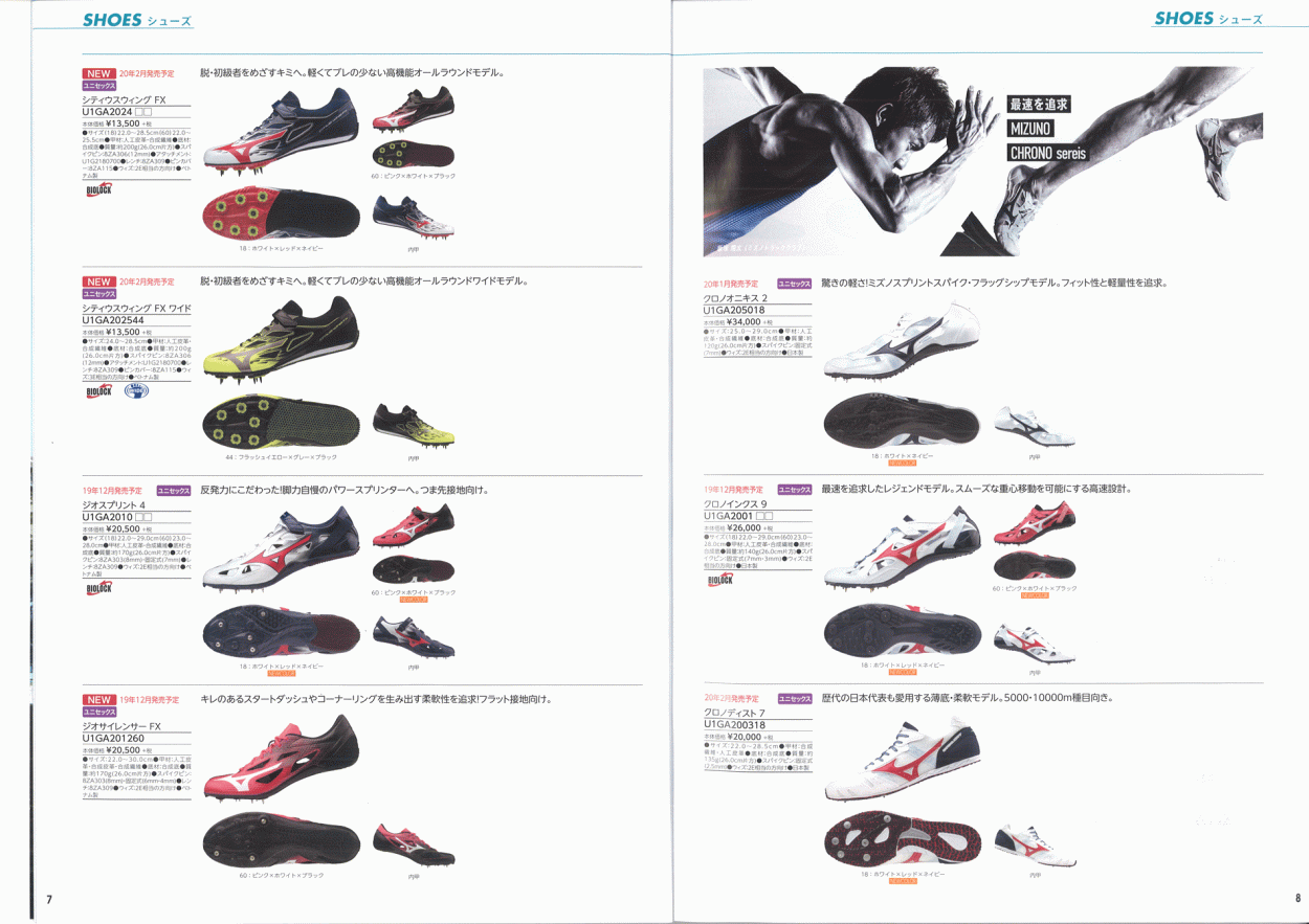MIZUNO 陸上スパイク ミズノ クロノディスト7 U1GA200318 オール