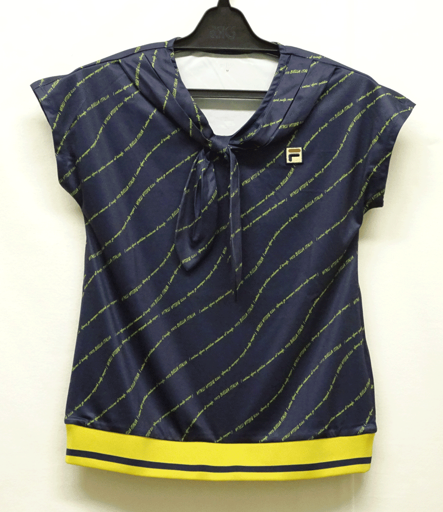 テニスウェアレディース2023 フィラ FILA ゲームシャツ VL2680 半袖 