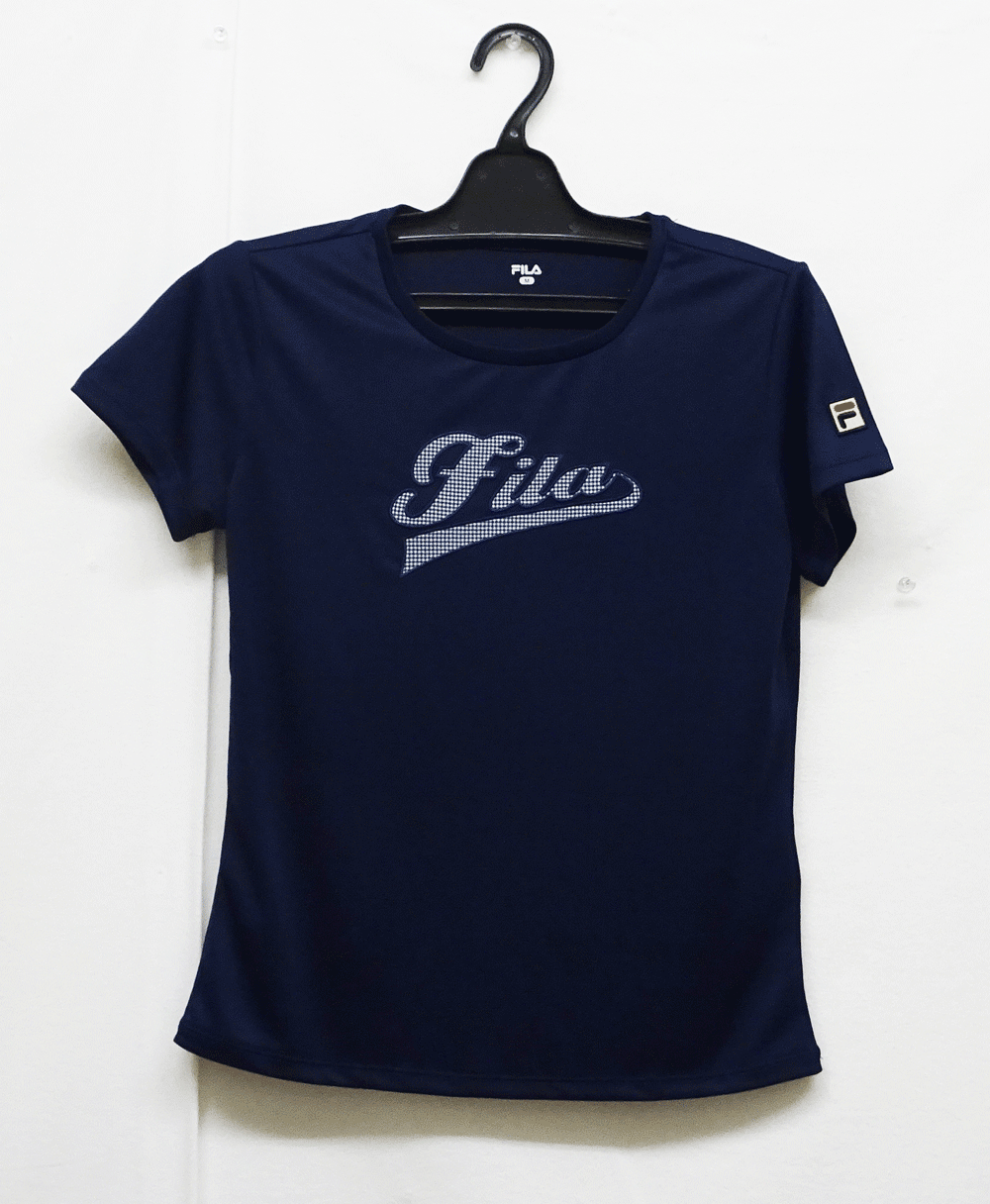 テニスウェアレディース 2024 フィラ FILA アップリケTシャツ VL2855 半袖シャツ