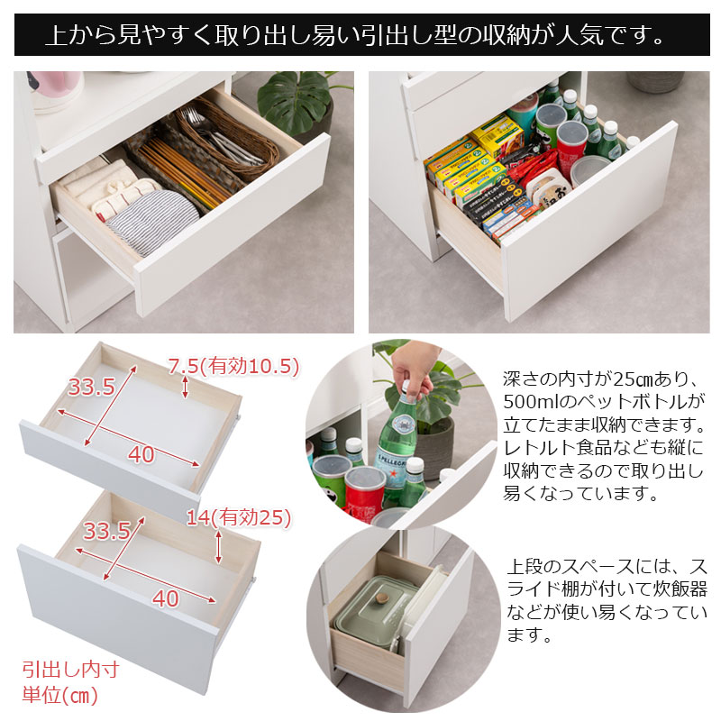 新リニューアル引出しレール付きにパワーアップ ...の詳細画像4
