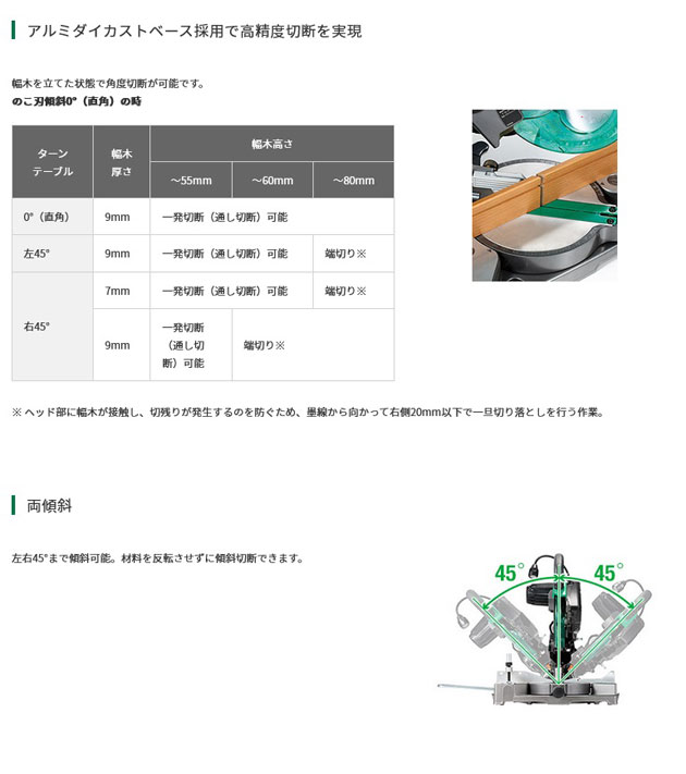 HiKOKI C7FC 卓上丸のこ 190mm（のこ刃別売） : c7fc : NEWSTAGETOOLS