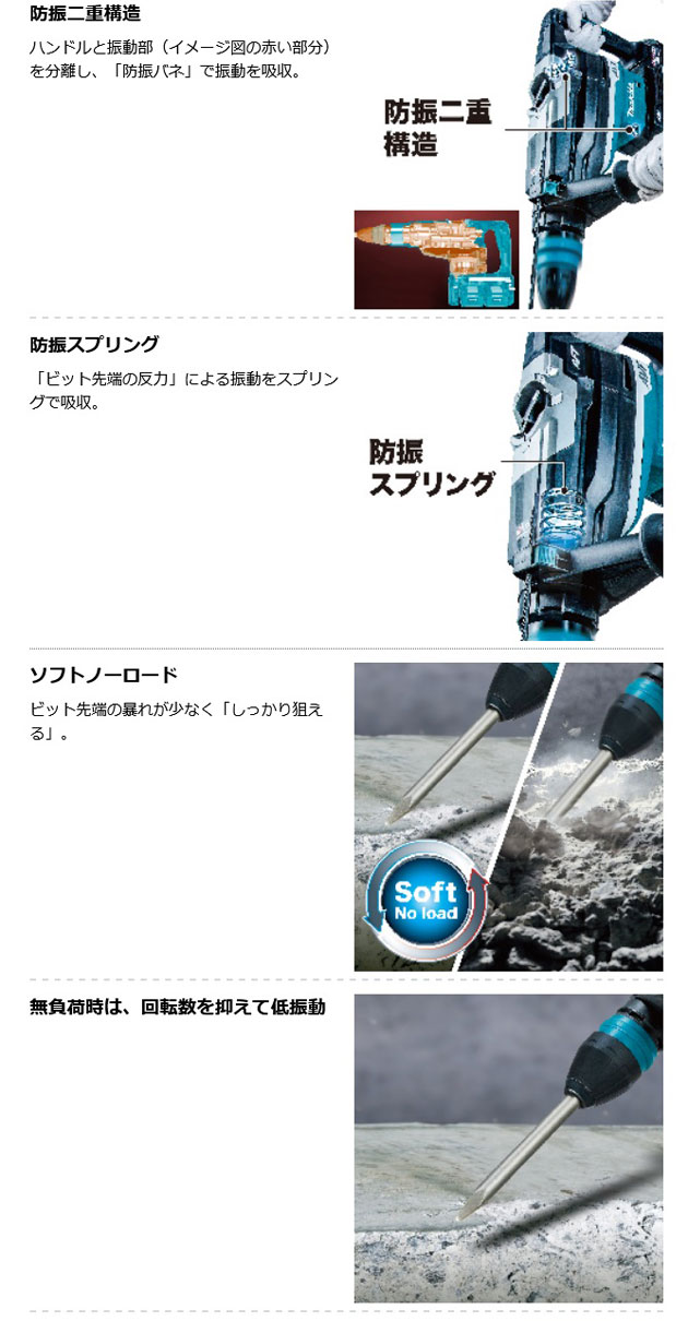 マキタ HR006GZK 充電式ハンマドリル 52mm (無線連動対応 マキタ HR006GZK 充電式ハンマドリル 52mm (無線連動対応
