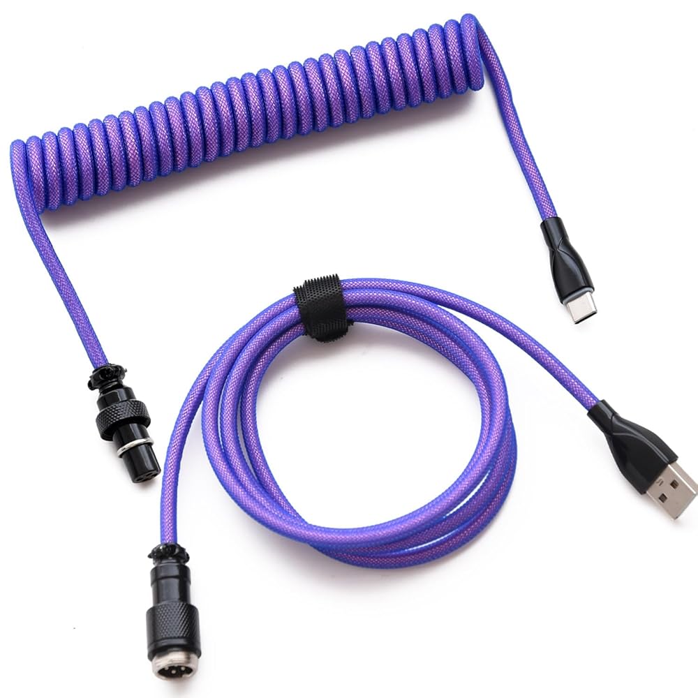 FLANTECハイパーコイル ケーブル（紫） FLANTECハイパーコイル