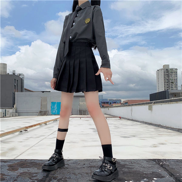 JK制服 セーラー服 上下セット 長袖 ネクタイ 学院風 学生服 フリル JK制服 セーラー服 上下セット 長袖 ネクタイ 学院風 学生服 フリル