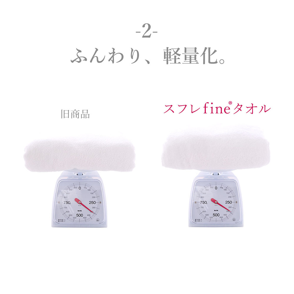 スフレfineタオル バスローブ