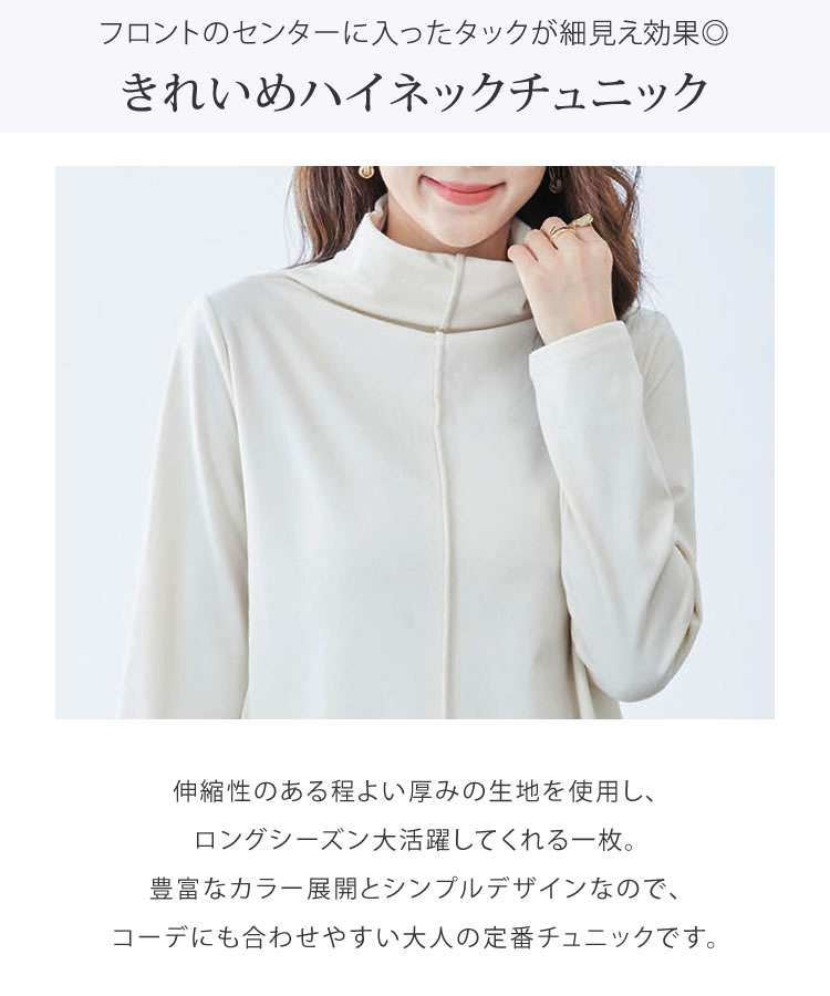 セール】【メール便送料無料】センタータックハイネック