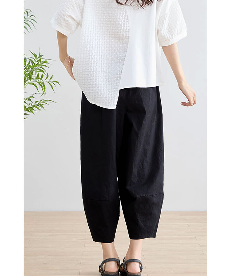 25新作 HERMES レディース クロップドパンツ コットン タック HERMES(エルメス) パンツ(レディース) - 海外通販のBUYMA
