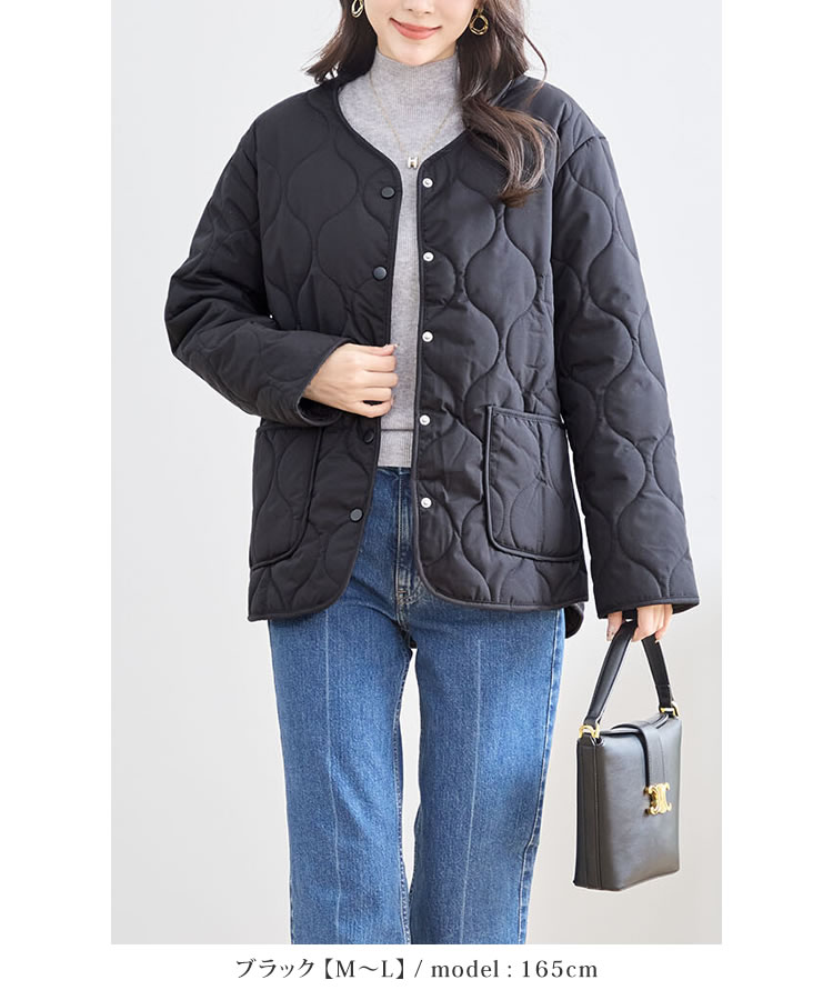 極美品☆mizuiroind ワイドキルティングコート　裏ボア　中綿入り キルティングコート レディース 中綿 キルト 裏フリース ロング