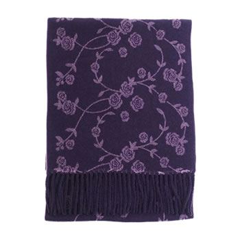 メール便送料無料】日本製花柄細幅ストール レディース マフラー