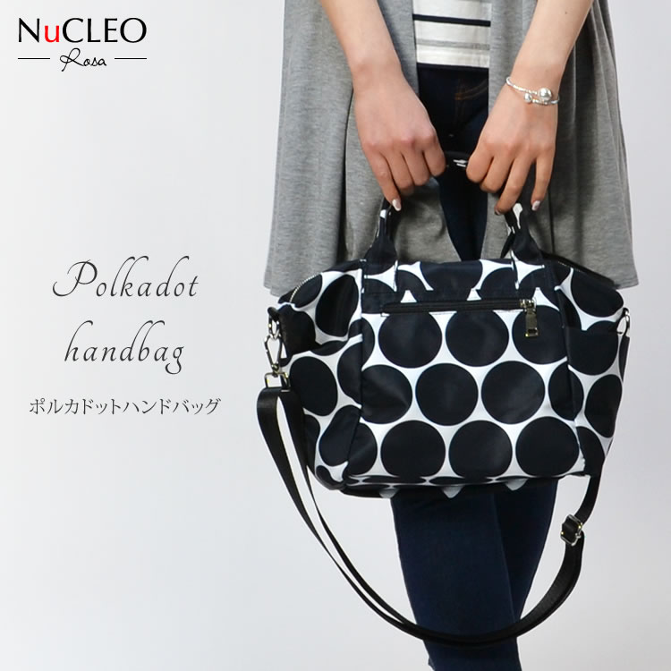 ポルカドットハンドバッグ◇レディース カバン 鞄 ハンドバッグ
