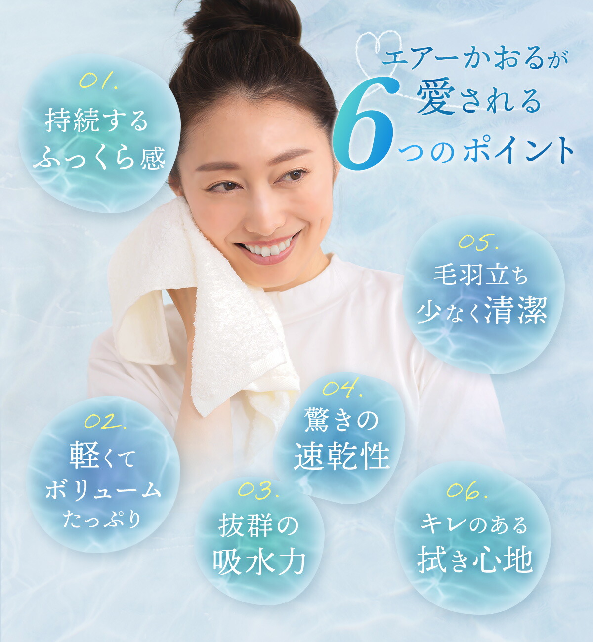 エアーかおる NEW 新色 ベビマム エアかおる バスタオル ふんわり