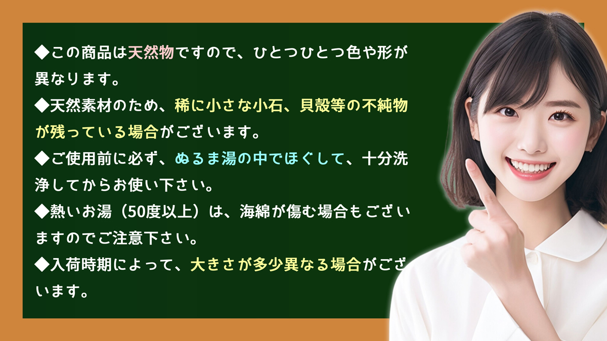 海綿 ドラッグストア スポンジ 天然 シルクサイズ9 特大 8〜9cm 大粒2