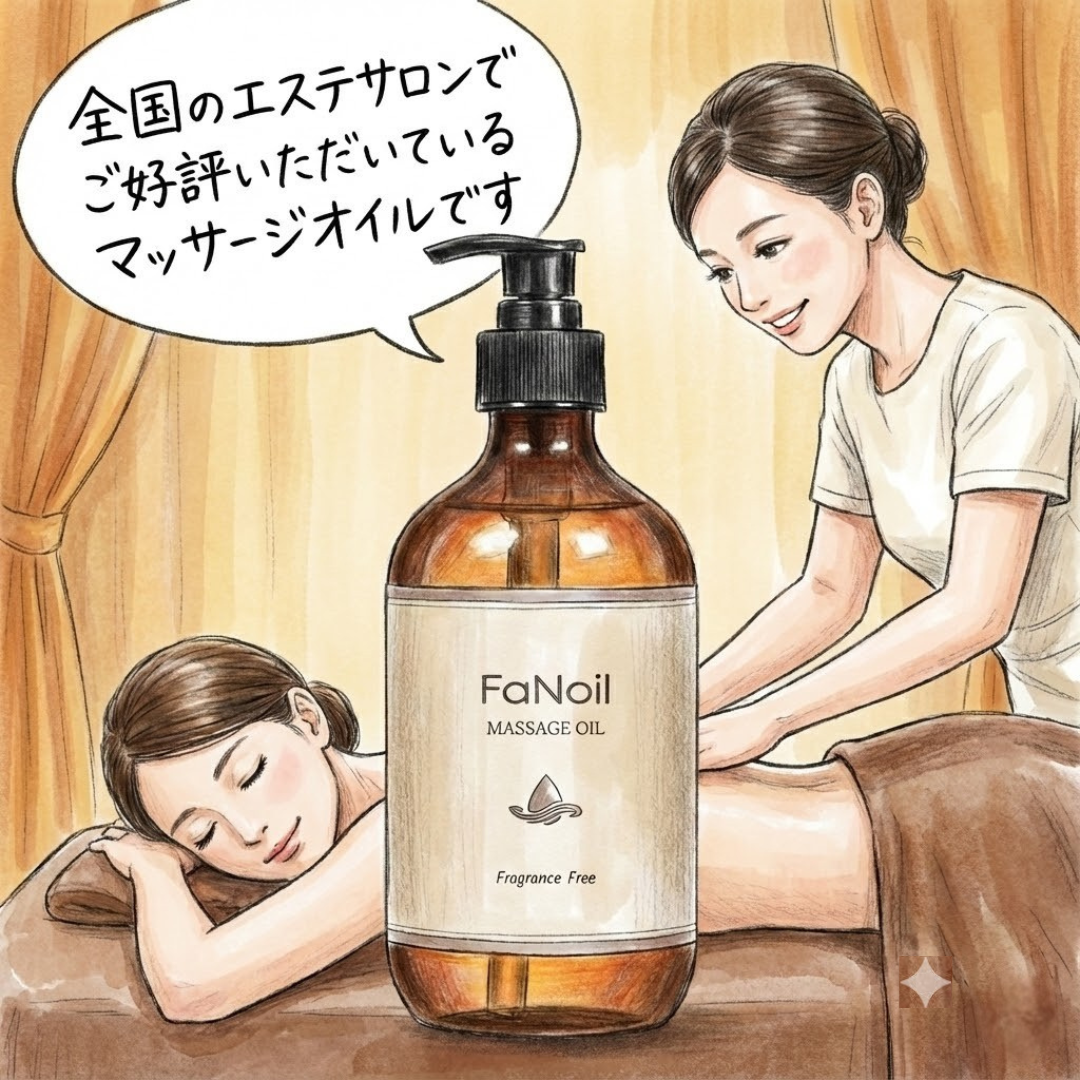 マッサージオイル 水溶性 ポンプ容器 480ml Fanoil ドラッグストア 無