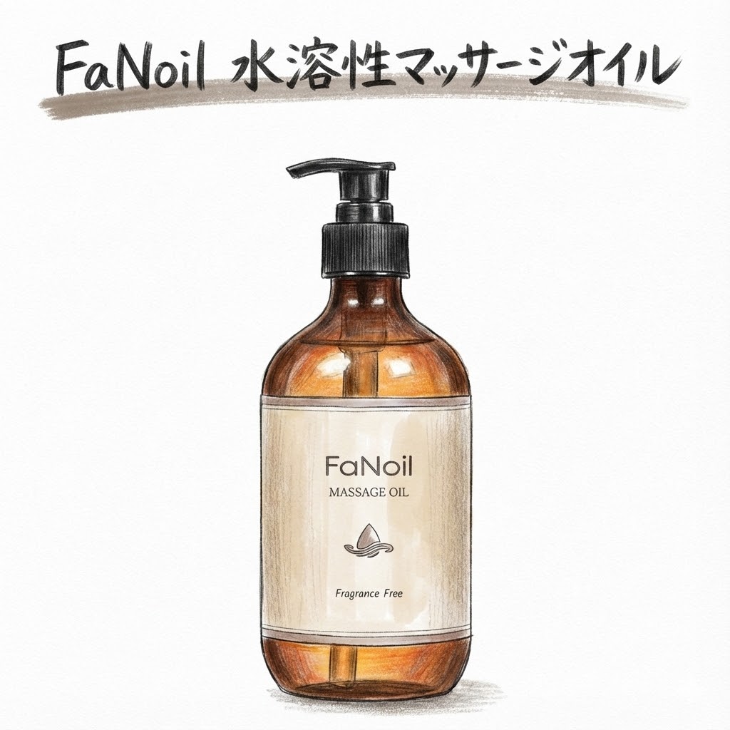 マッサージオイル 水溶性 ポンプ容器 480ml Fanoil ドラッグストア 無