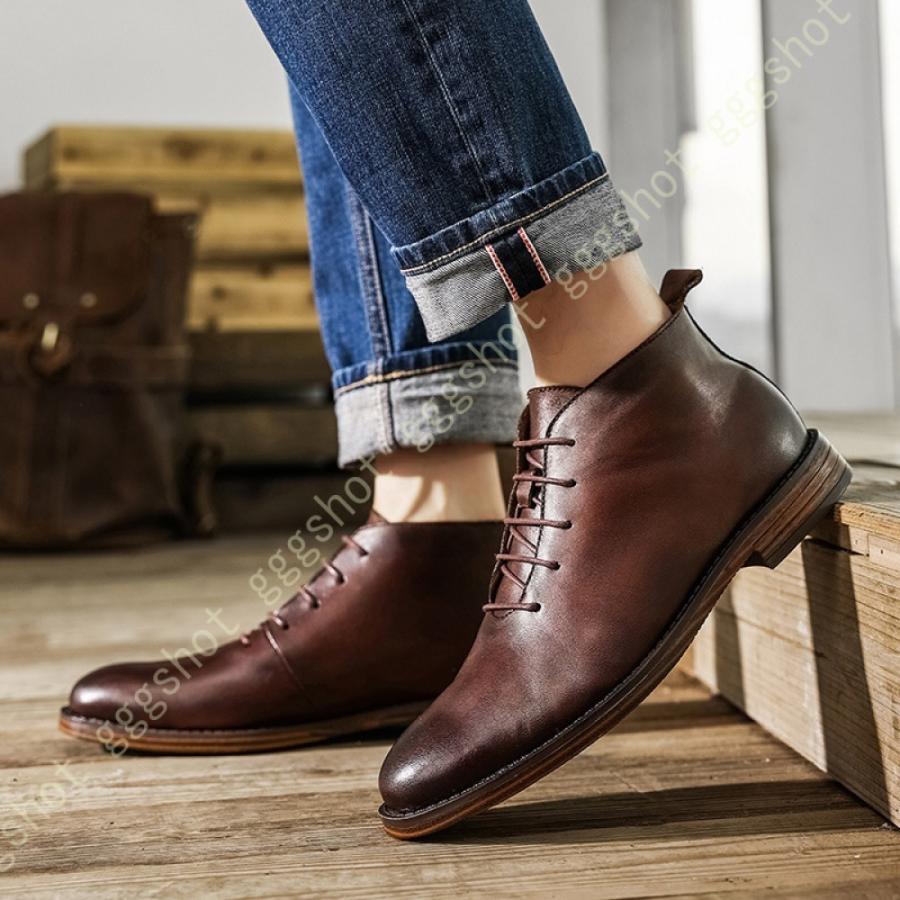 ブーツ メンズ ブーツ 本革 ショートブーツ 紳士靴 ビジネスシューズ