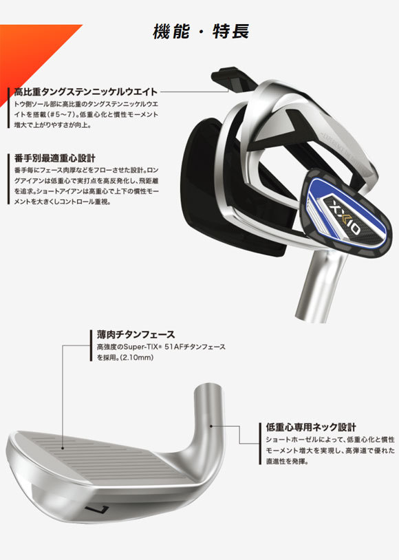 XXIO 2022年　アイアンセット　MP1200 中古】ゼクシオ(2022) ネイビー アイアン XXIO MP1200 22 SR C