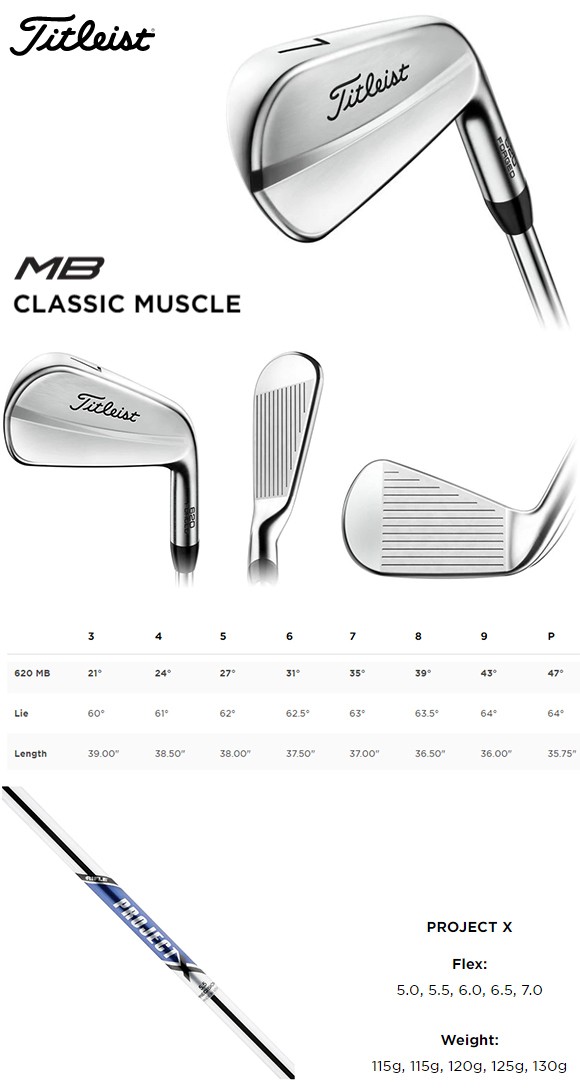Titleist タイトリスト 2019 620 MB 単品 アイアン #3 #4 ＃5 US