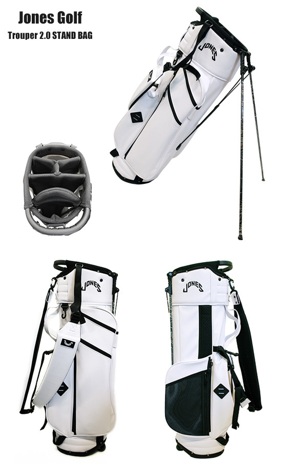 ジョーンズ JONES Trouper Stand Bag SNOW キャディバッグ [Jones Golf 