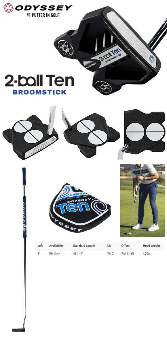 2-BALL TEN BROOMSTICKパター 長尺パター 45インチ lp2m.ustjogja.ac.id