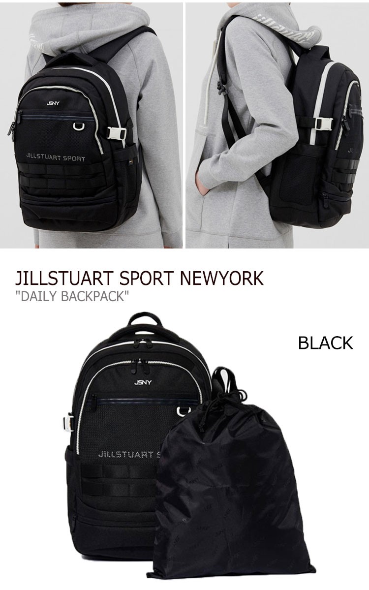 ジルスチュアート スポーツ ニューヨーク リュック Jillstuart Sport Newyork Daily Backpack デイリー バックパック Black Pink Jeba9e155p4 Bk バッグ バッグ2 Jillstuart Sport A Labs ファッション シューズ