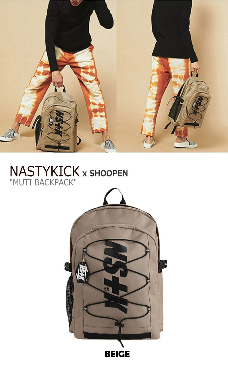 ネスティキック リュックサック NASTYKICK 正規販売店 SHOOPEN COLLABO MUTI BACKPACK シューペン コラボ マルチ  バッグパック 全3色 TPBK19W82 バッグ