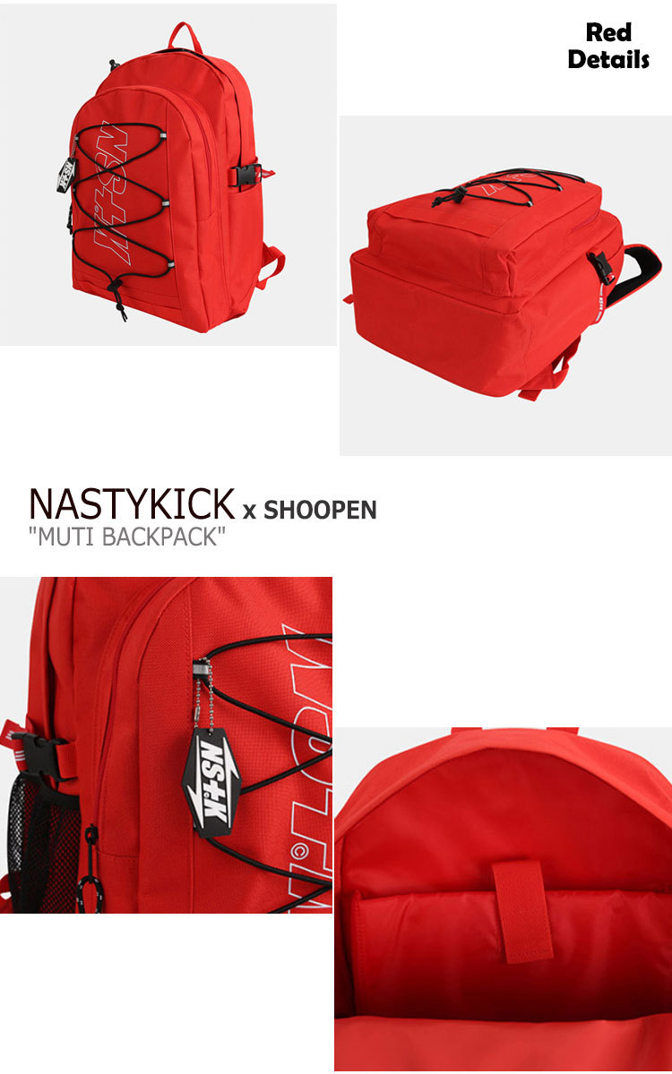 ネスティキック リュックサック NASTYKICK 正規販売店 SHOOPEN COLLABO MUTI BACKPACK シューペン コラボ マルチ  バッグパック 全3色 TPBK19W82 バッグ