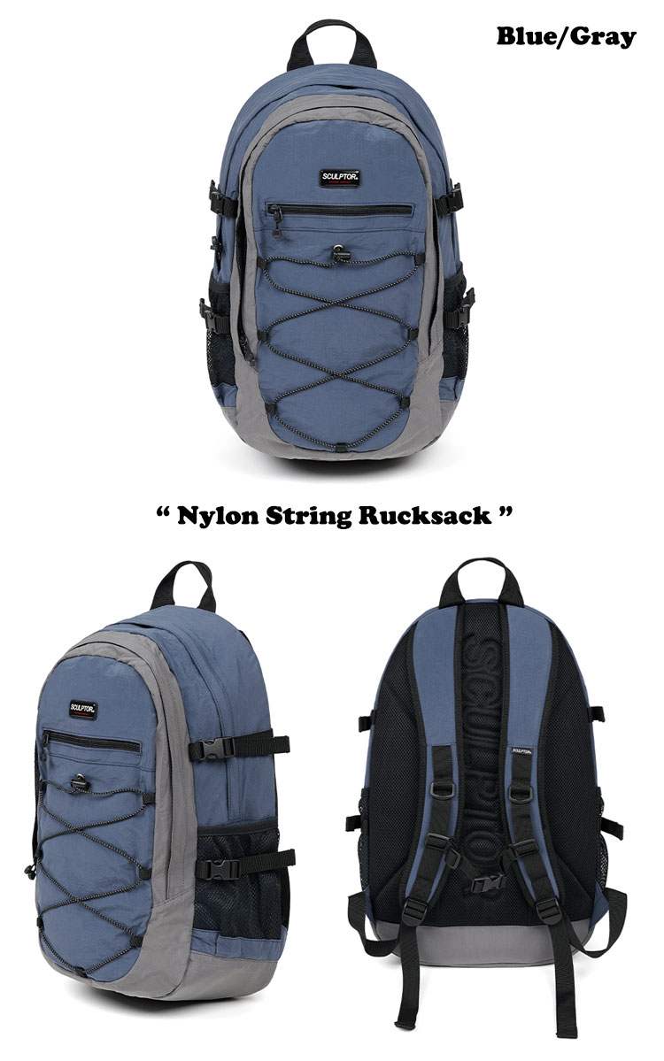 スカルプター バックパック SCULPTOR メンズ レディース Nylon String Rucksack ナイロン ストリング リュックサック  全2色 CR203601GY/BL バッグ