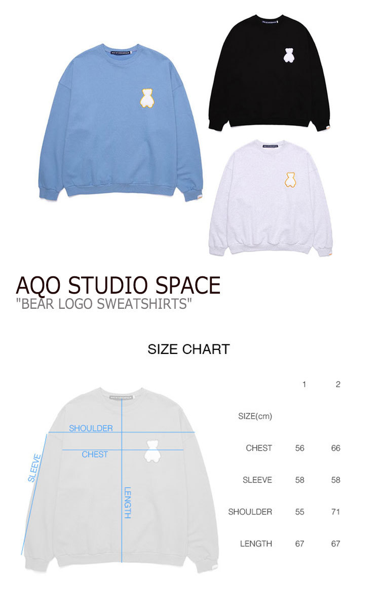 単品販売／受注生産 AQO studio space トレーナー ブラック 通販