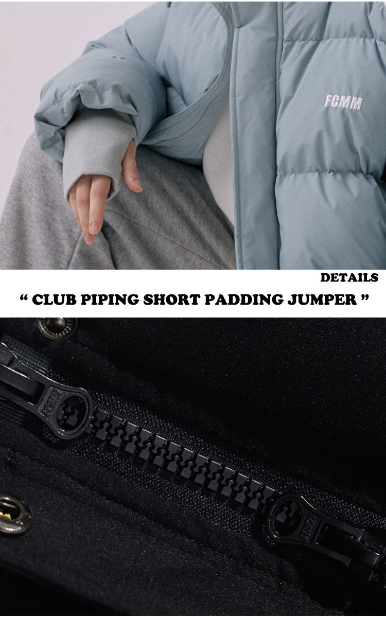 エフシーエムエム アウター FCMM CLUB PIPING SHORT PADDING JUMPER クラブ パイピング ショート ペディン  ジャンパー 全4色 FC-1037-00/02/54/61 ウェア