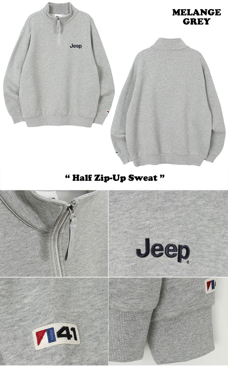 ジープ トレーナー Jeep Half Zip-Up Sweat ハーフ ジップアップ