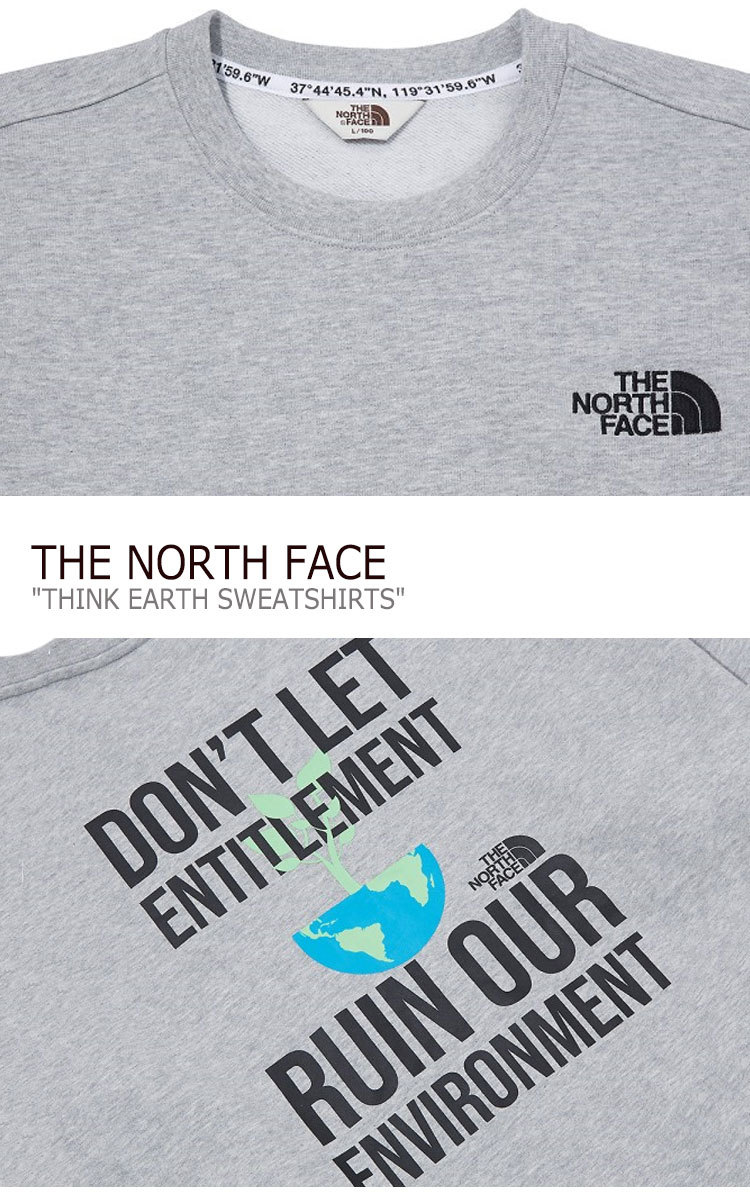 ノースフェイス トレーナー THE NORTH FACE THINK EARTH SWEATSHIRTS