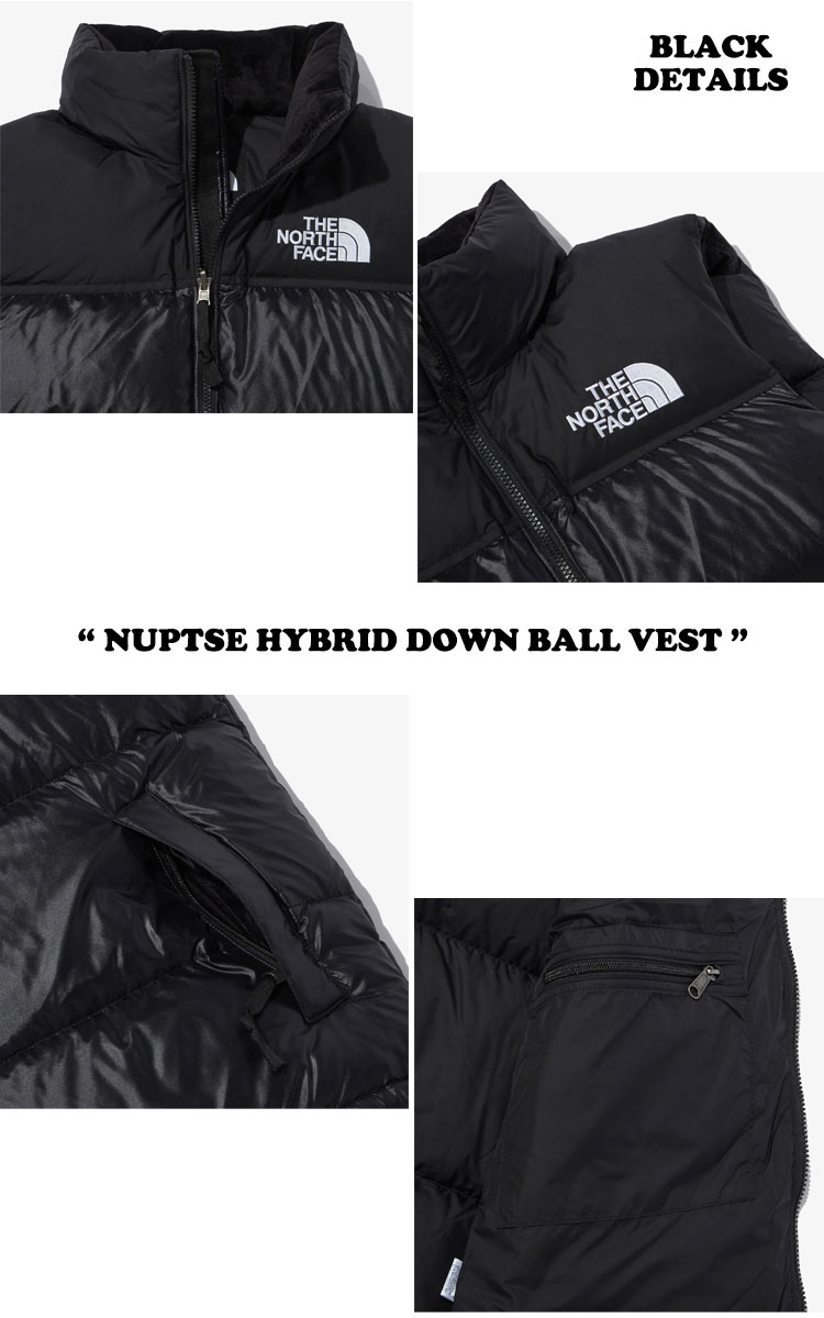 ノースフェイス ダウンベスト THE NORTH FACE NUPTSE HYBRID DOWN BALL