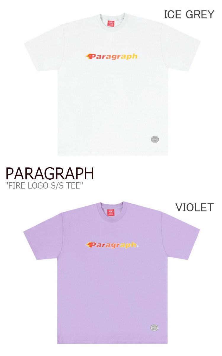 パラグラフ Tシャツ PARAGRAPH メンズ レディース FIRE LOGO S/S TEE