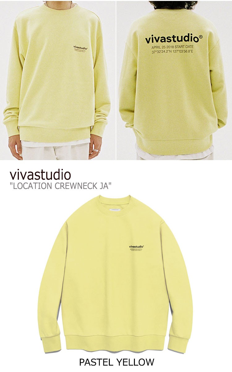 ビバスタジオ トレーナー vivastudio LOCATION CREWNECK JA