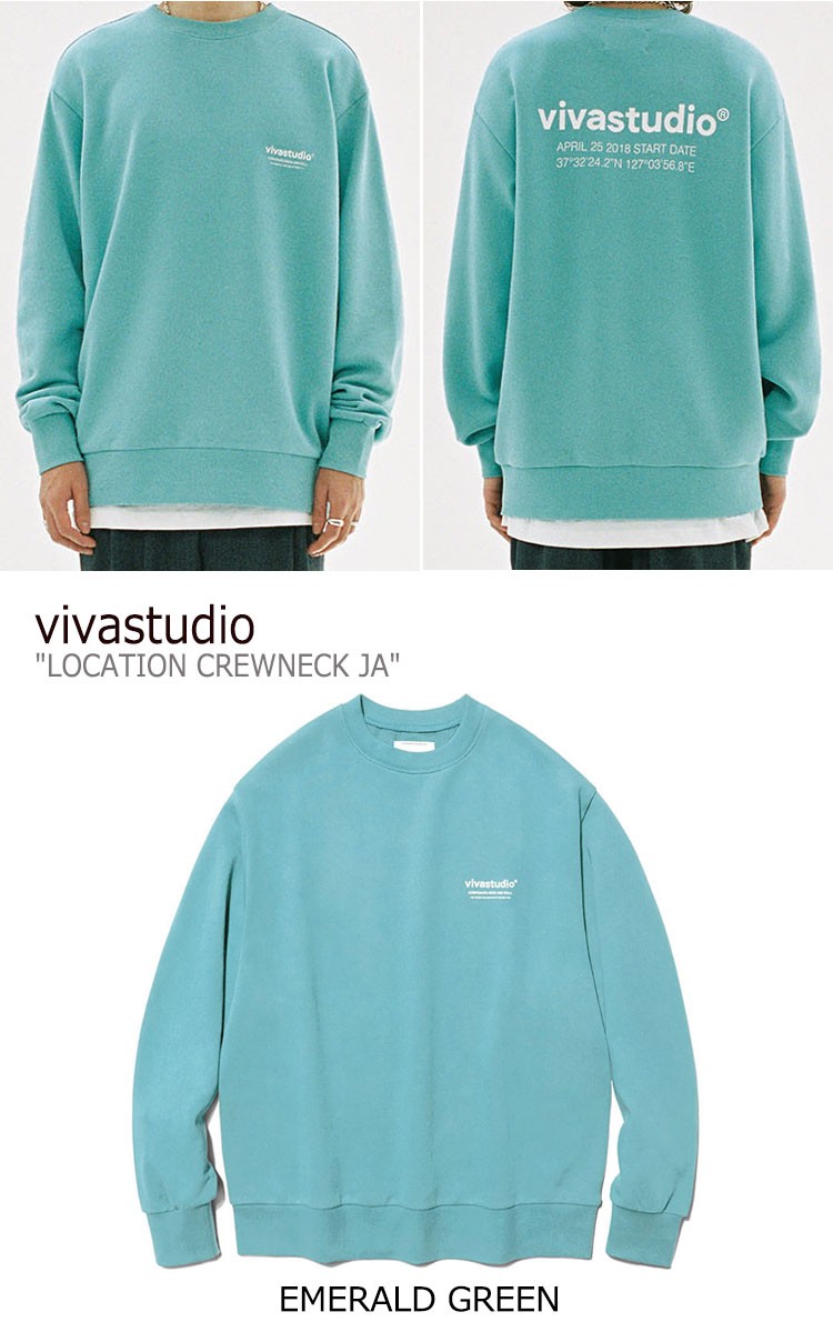 ビバスタジオ トレーナー vivastudio LOCATION CREWNECK JA