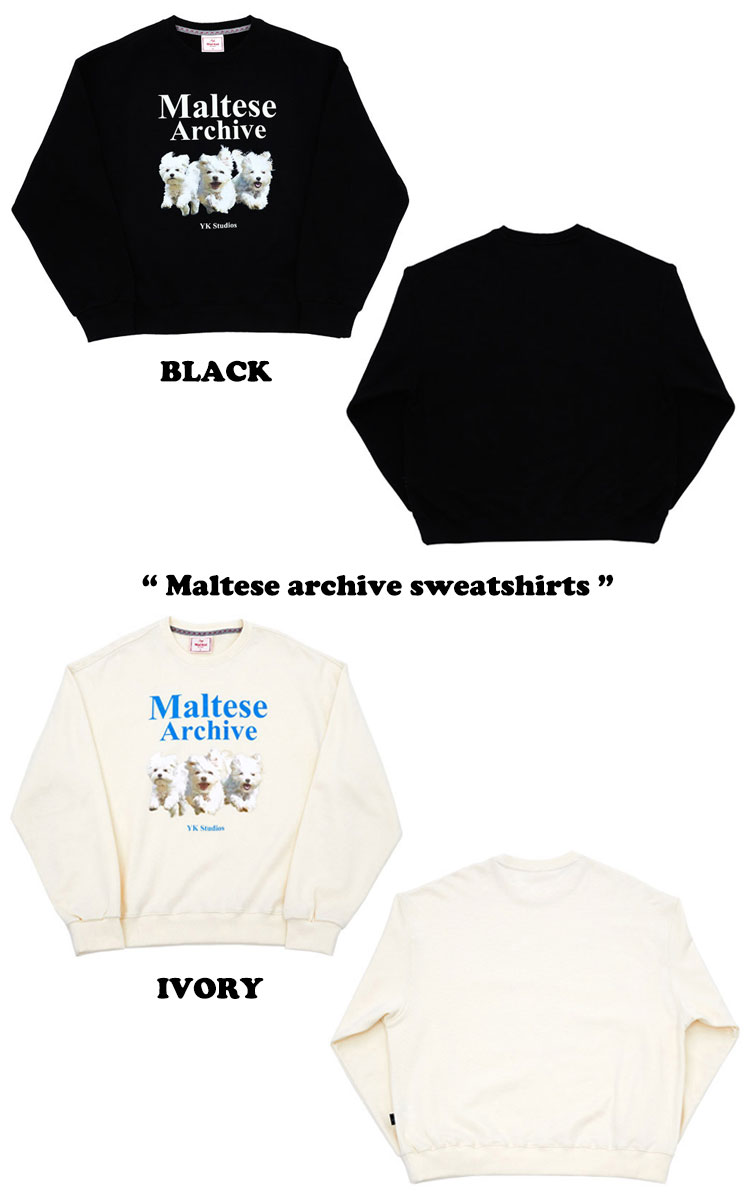 ワイケイ トレーナー WAI KEI Maltese archive sweatshirts マルチーズ