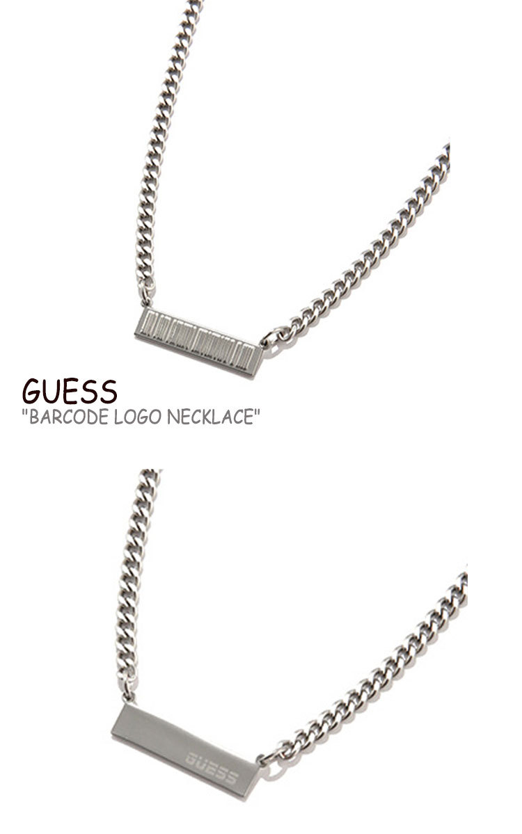 ゲス ネックレス Guess メンズ レディース Barcode Logo Necklace バーコード ロゴ ネックレス Silver シルバー 海外アクセサリー Nk5a3018 Acc Ojw Gs Nk5a3018 Nuna ヤフー店 通販 Yahoo ショッピング