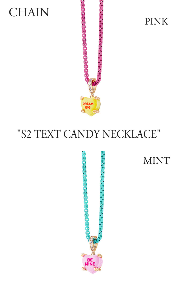 ミクシマイ ネックレス Mikshimai S2 TEXT CANDY NECKLACE ハート 