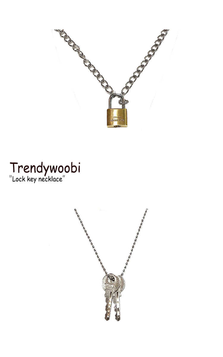 トレンディウビ ネックレス Trendywoobi Lock key necklace ロック