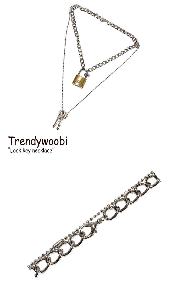 トレンディウビ ネックレス Trendywoobi Lock key necklace ロック