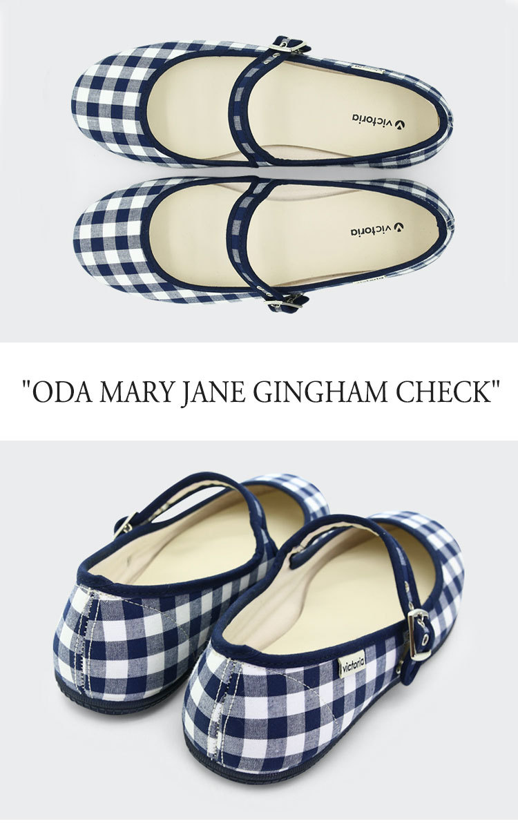ヴィクトリアシューズ カンフーシューズ パンプス フラット VICTORIA SHOES ODA MARY JANE GINGHAM CHECK ODA  メリージェーン チェック 2色 1049903 シューズ :okt-vc21-1049903:Select Option !店 通販  
