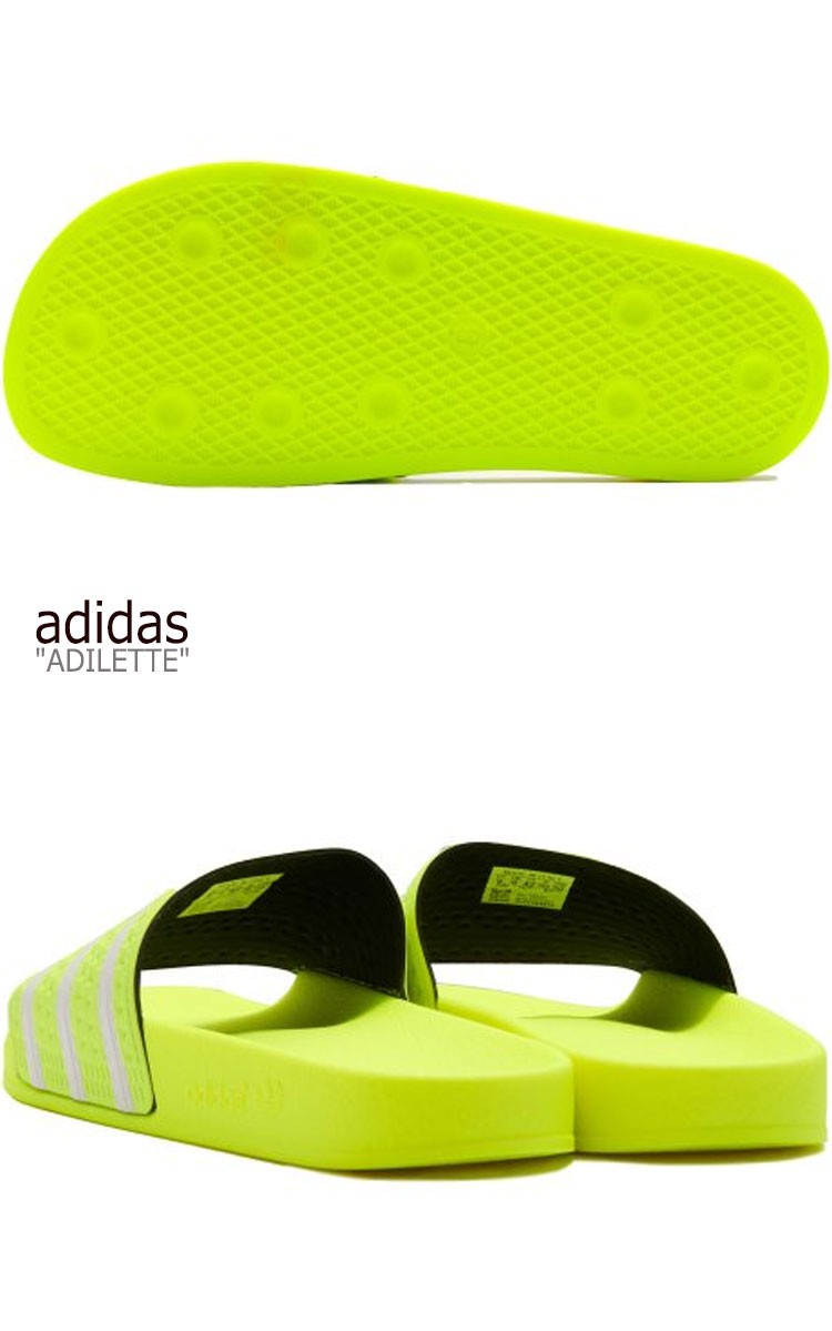 adidas adilette yellow