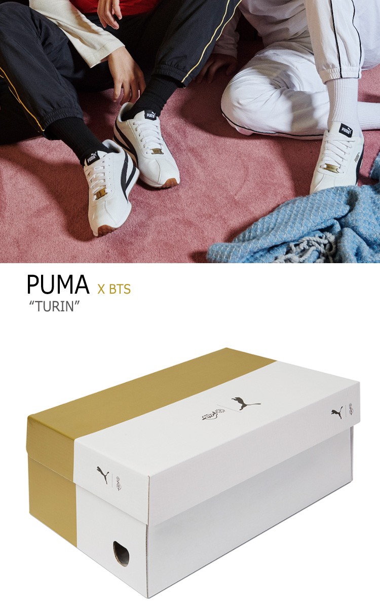 プーマ Bts スニーカー Puma メンズ レディース Bts Turin チューリン White ホワイト Black ブラック Flpu8a1ui1 シューズ シューズ Puma A Labs ファッション シューズ