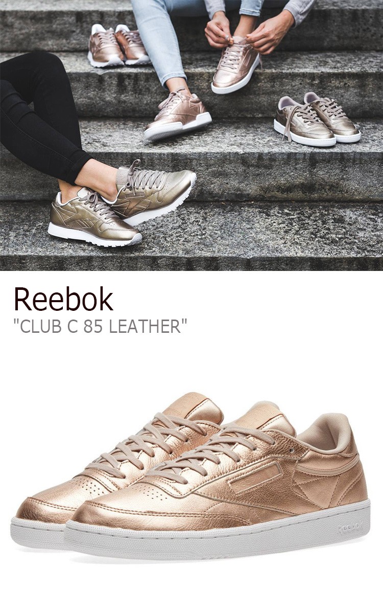 reebok club c 85 peach