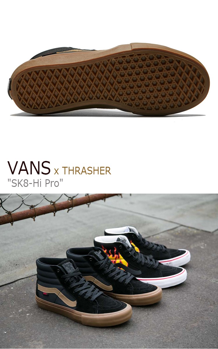vans sk8 hi pro x thrasher