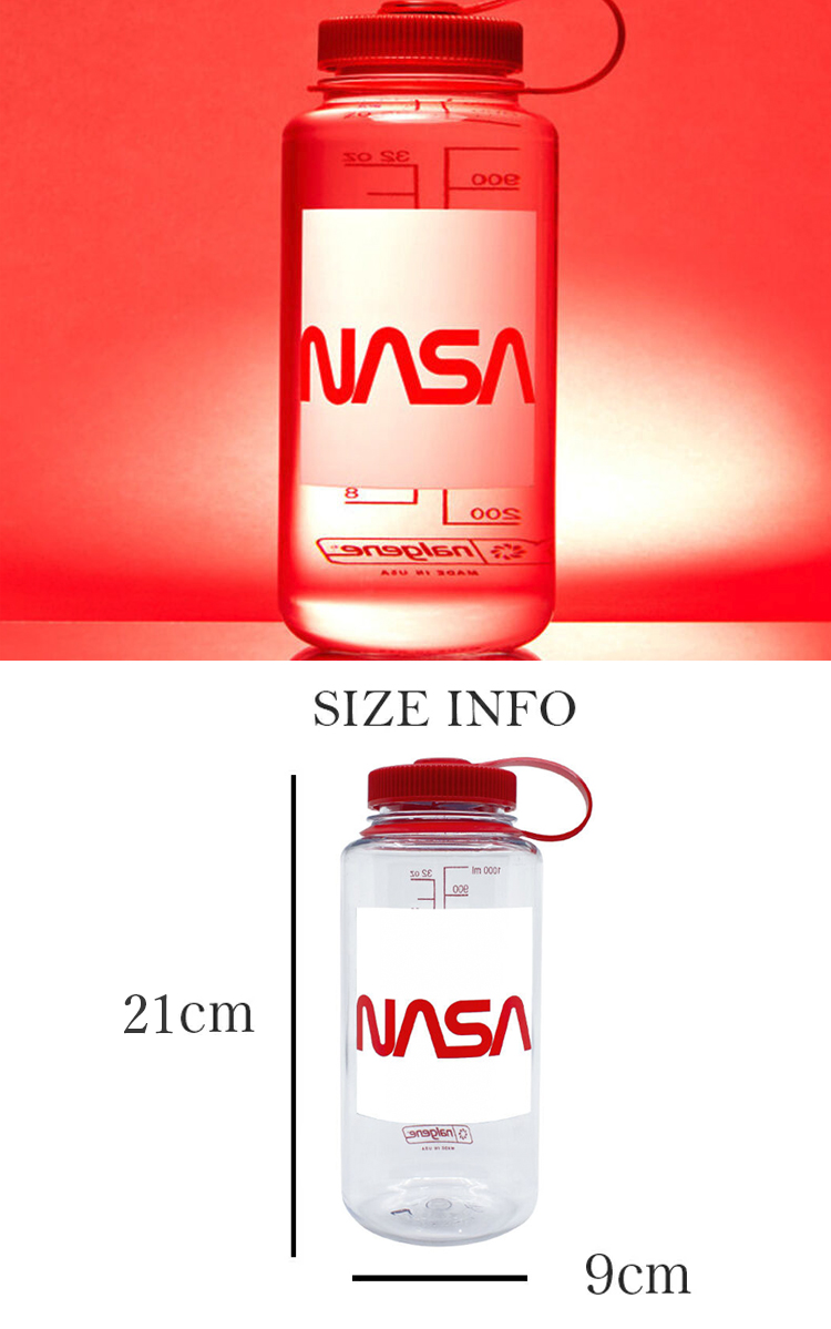 Nalgene ボトル 水筒 広口 ボトルケース ナルゲン TRITAN WIDE NASA 1L トライタン ナサ ワイド 軽量 目盛り 運動  持ち運び アウトドア 1色 1553422 OTTD