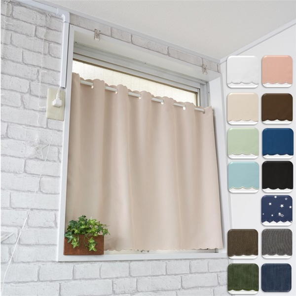 cloth shop 布や 1級遮光カフェカーテン : カーテン 専門店 cloth